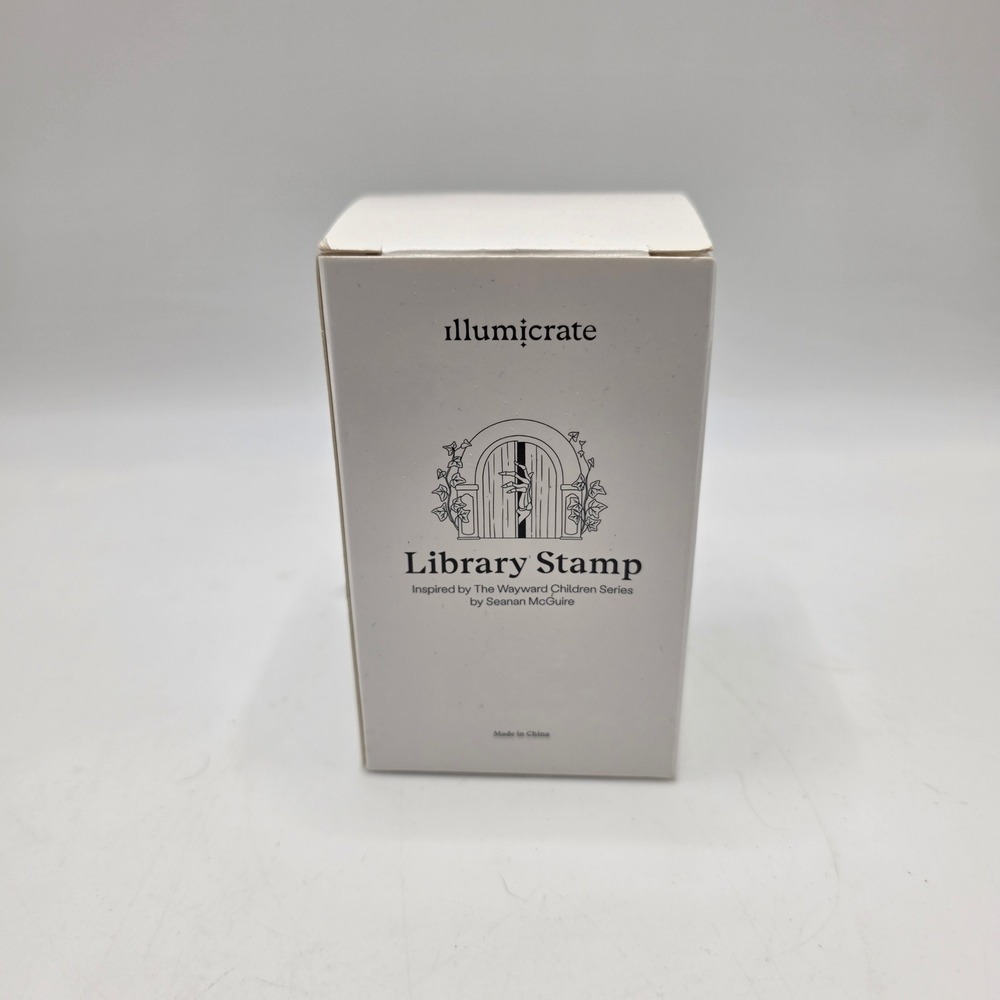 Illumicrate Library Stamp Wayward Children Seanan McGuire Wood Handle Bookish